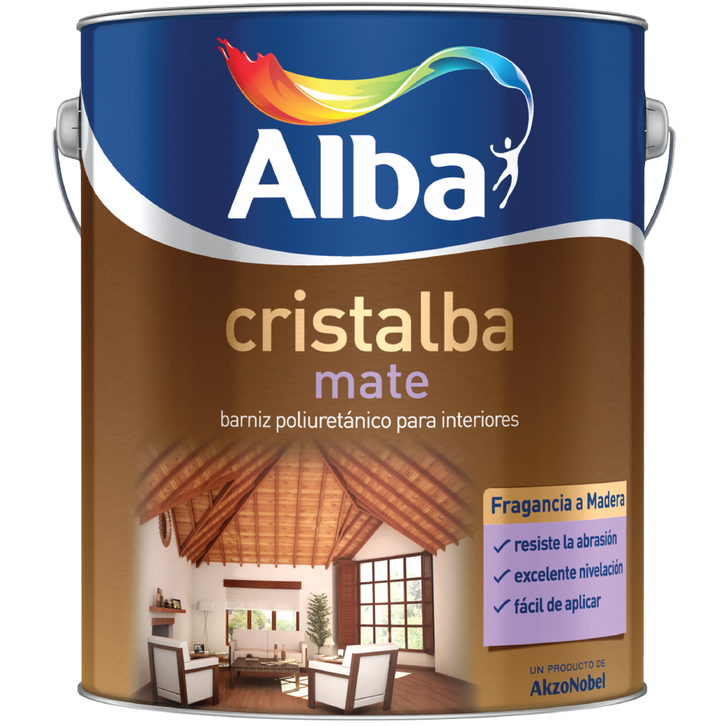 Cristalba barniz interior mate x 1 lt.
