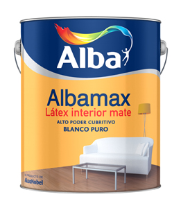 Albamax latex acrilico int. blanco x 4 lts.(DISC)