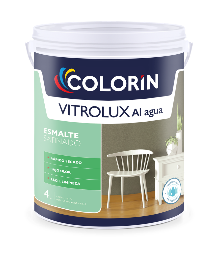 Vitrolux Esmalte al Agua satinado x 4 lts.