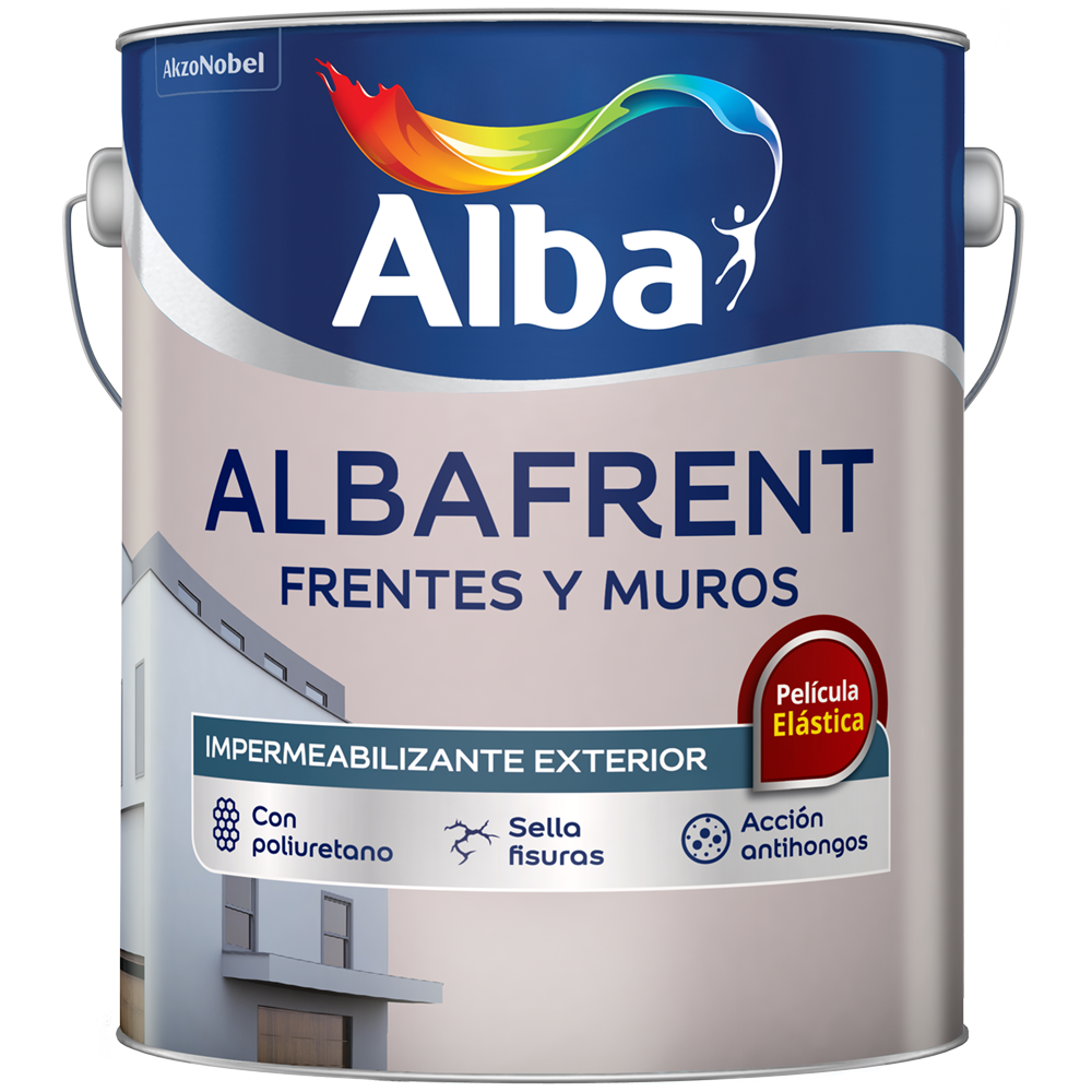 Albafrent frentes y muros blanco x 10 lts.