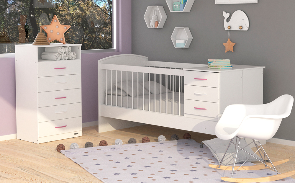 CAMA CUNA FUNCIONAL FIONA EXPRESS BLANCO