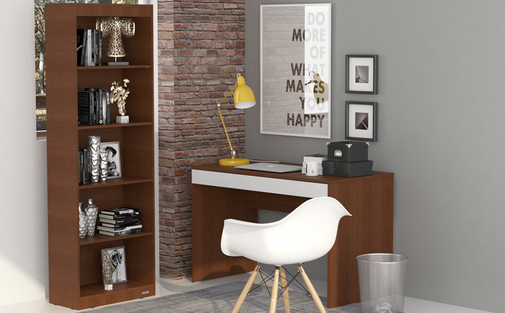 BIBLIOTECA C/ ESTANTES 0.60 MTS.MELAMINA