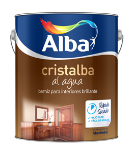 Cristalba barniz al agua bte. x 1 lt.