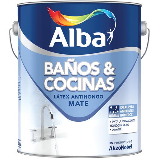 Baños y cocinas Alba antihongo blanco x 1 lt.