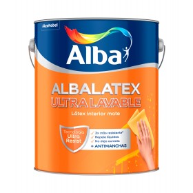 Albalatex ultralavable blanco x 10 lts.