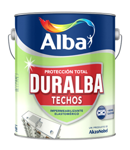 Duralba techos sin fibra x 10 lts.