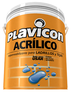 Plavicon acrilico/Plavipint Ladrillos transparente x 4 lts.