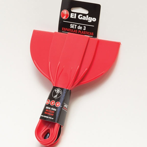 Set de espátulas plásticas El Galgo